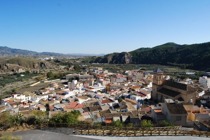 Vista general de Purchena y el valle del Almanzora