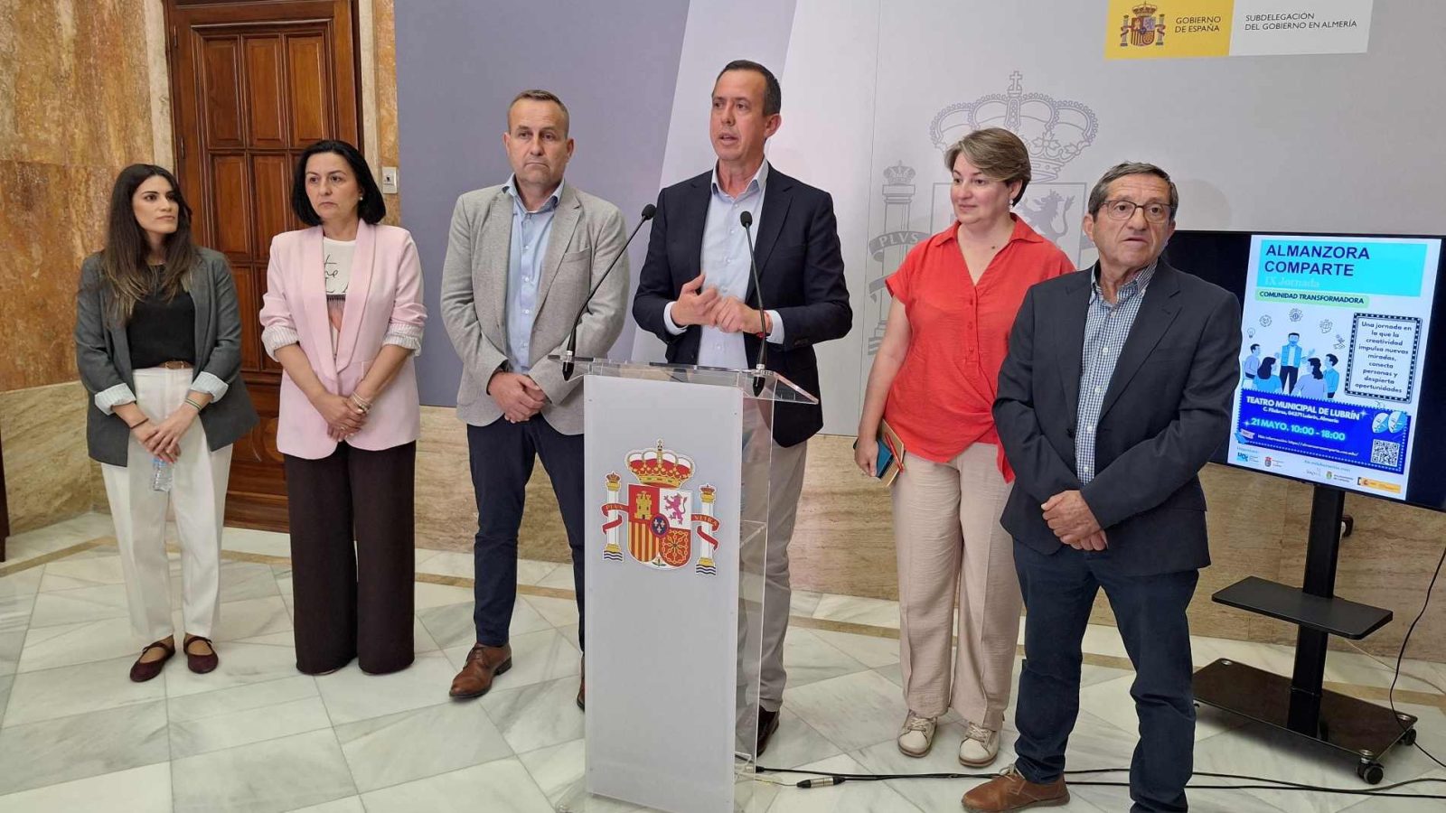 Presentación de la IX Jornada Almanzora Comparte en la Subdelegación del Gobierno en Almería