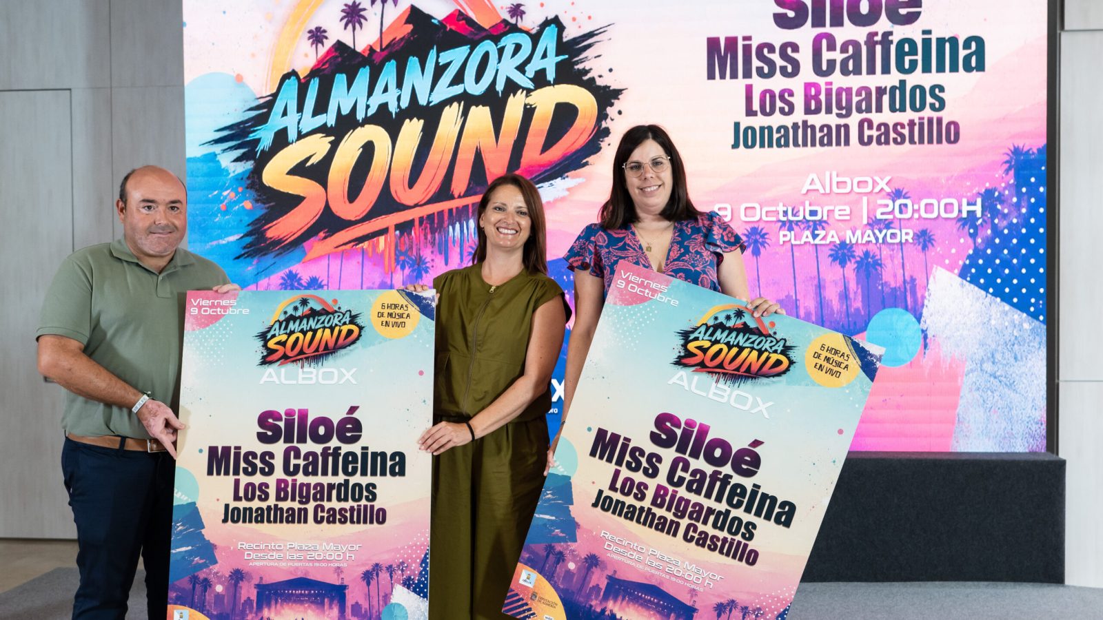Presentación del Almanzora Sound con el cartel de Siloé, Miss Caffeina, Los Bigardos y Jonathan Castillo
