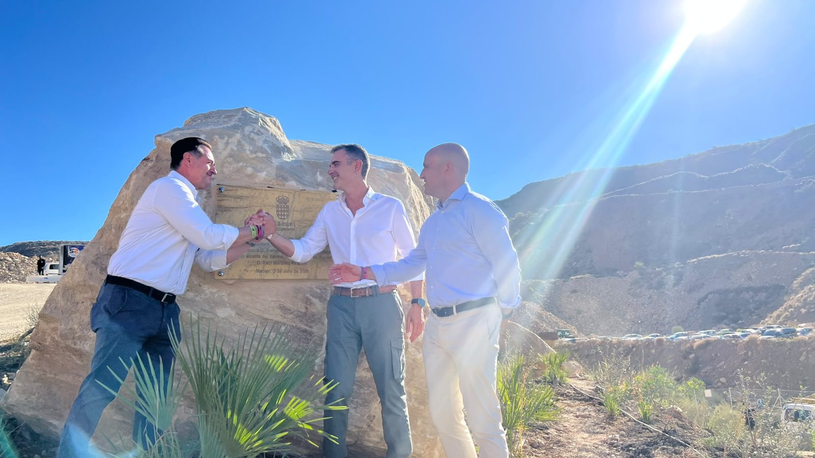 Inauguración del Parque Minero de Macael, junto a las canteras de mármol