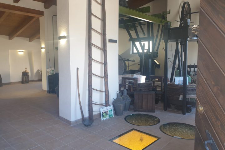 Interior del Centro de Interpretación del Aceite de Suflí, instalado en un antiguo molino restaurado