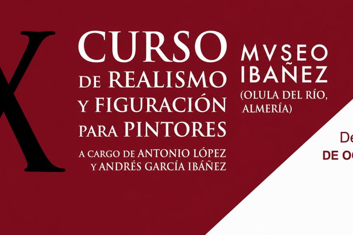Cartel del X Curso de Realismo y Figuración en el Museo Ibáñez de Olula